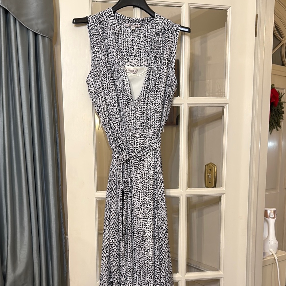 *NWOT Nanette Lepore Black and White Wrap Sundress